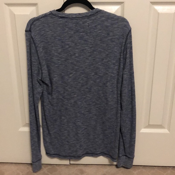 Mens Express Blue & White Heather Sweater (Size Small) - Picture 4 of 4